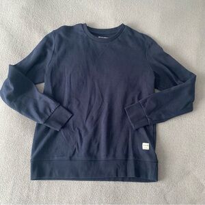 JACK & JONES Cotton Navy Crewneck Sweater